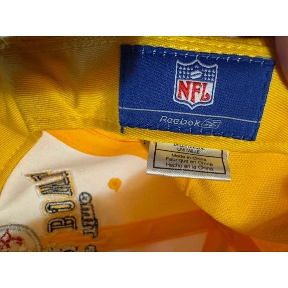 Gold Pittsburgh Steelers‎ Five 5 Time Super Bowl Champions Reebok NFL Cap Hat